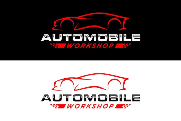 Vehicle Automobile Car Service Salon Modification Workshop Showroom Logo design