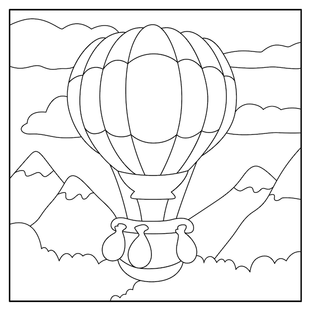 Vehicle coloring pages for kids