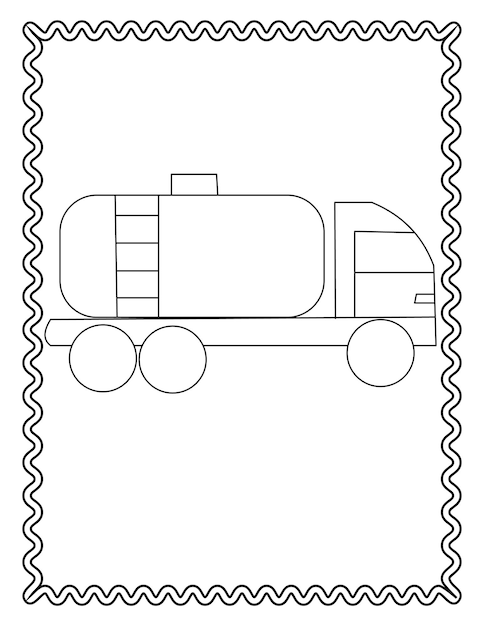 Vehicle coloring pages