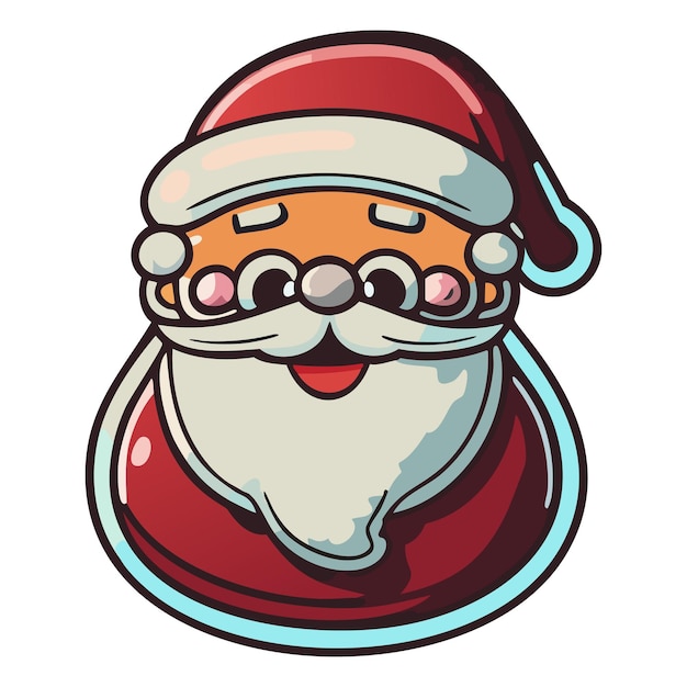 vektor clipart sticker cute santa clause