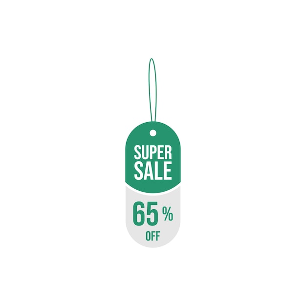 vektor grafik of Super sale price label style