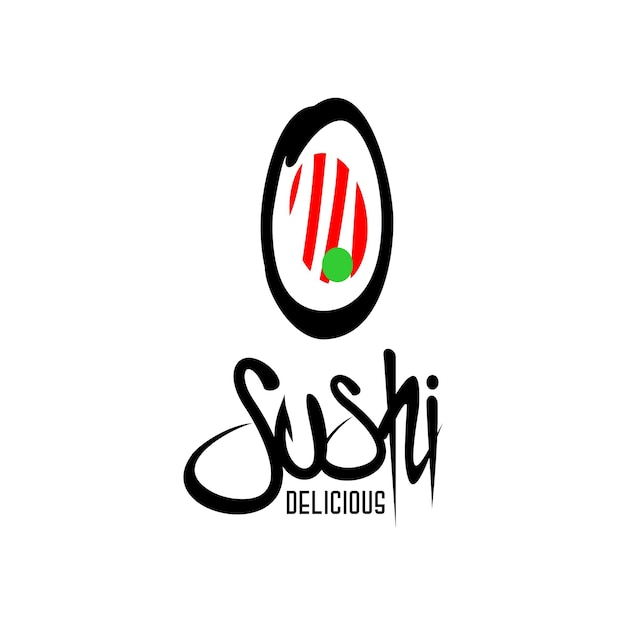 vektor ilustrasi logo sushi, logo restoran