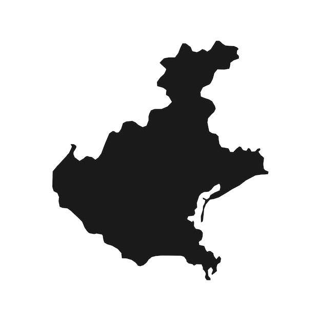 Veneto Map Region of Italy Vector illustration