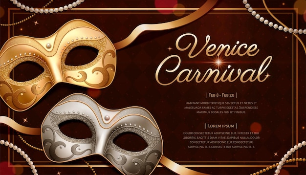 Venice carnival template design