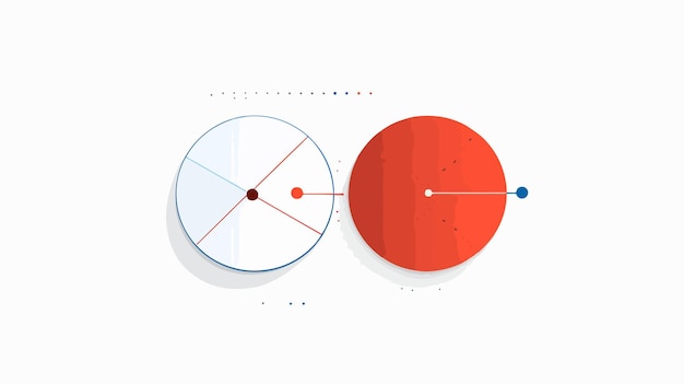 Venn Diagram 2 Circle with Dotted Line Chart Info