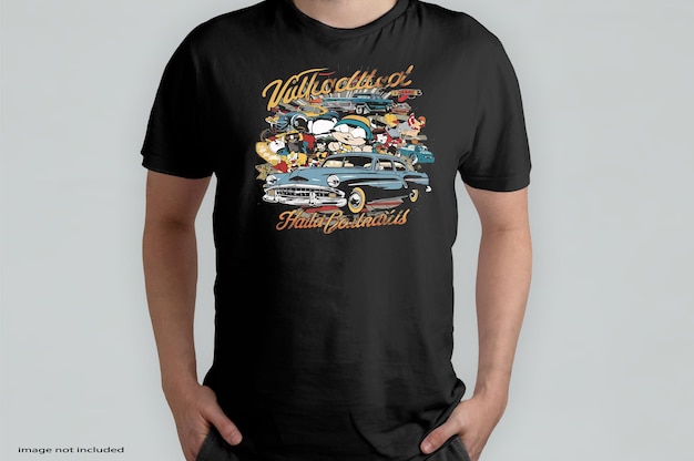 a ventage retro t shirt with ai generated