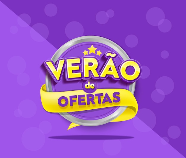 Verao in brazil summer sale offer premium vector