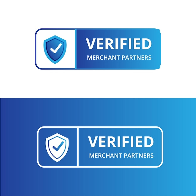 Vector verified badges icon sticker for web element visual element store blue colors