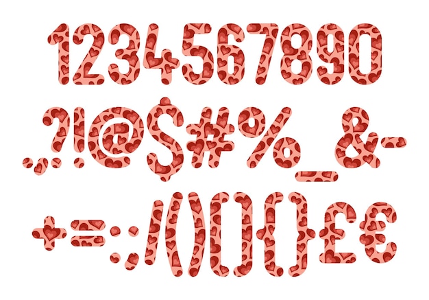 Versatile Collection of Love Numbers and Punctuation for Various Uses