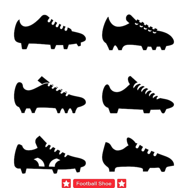 Versatile Soccer Boot Silhouette Set Unleash Your Creativity on and off the Field