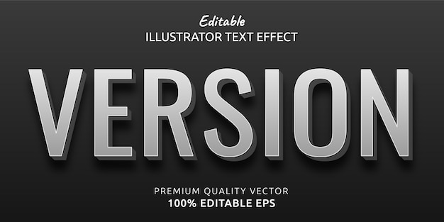 Version Editable  Text Style Effect