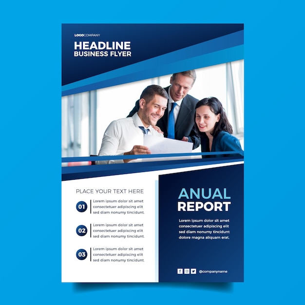 Vertical annual report template