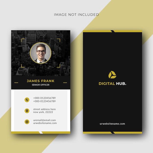 Vertical business card