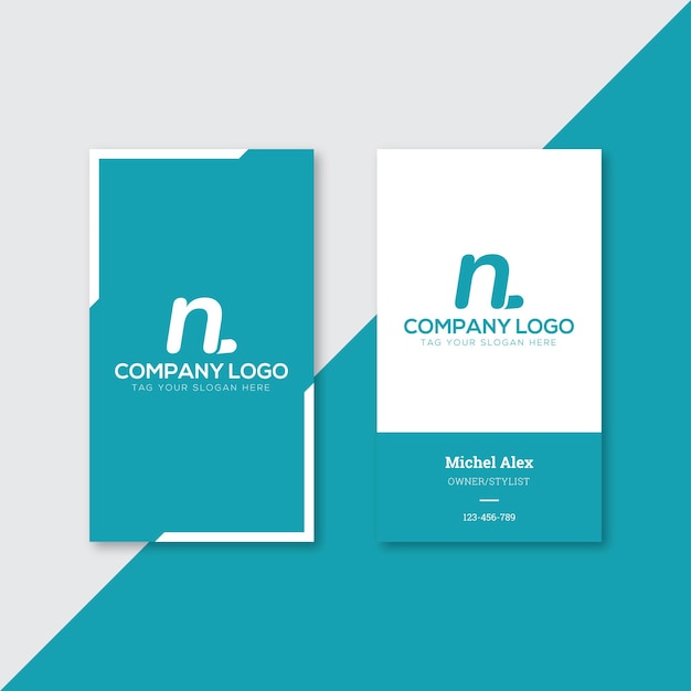 vertical business card