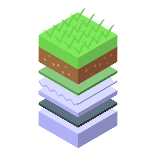 Vertical farming icon isometric vector Greenhouse plant