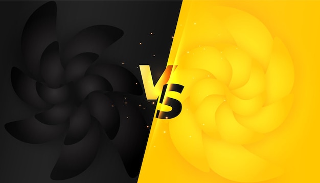 Verus vs banner for product comparison or sports battle