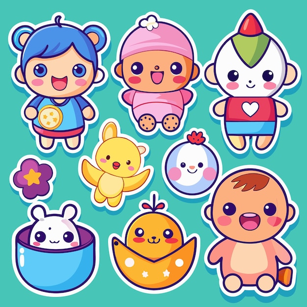 Very cute baby stickers