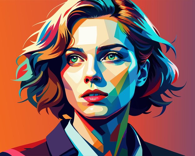 Vector very realistic pop art style image molly vector illustration flat 2