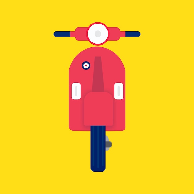 Vespa and E Scooty vector icon