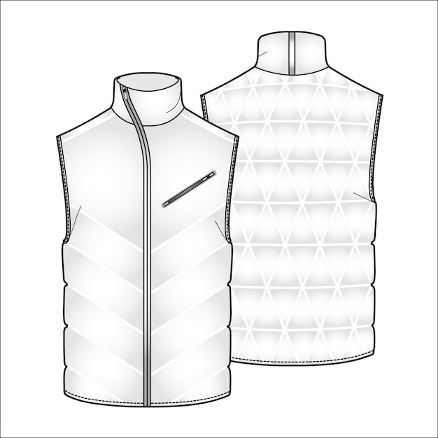 vest template sketch