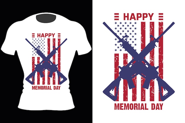 Veteran's Memorial Day US Army American TShirt Design