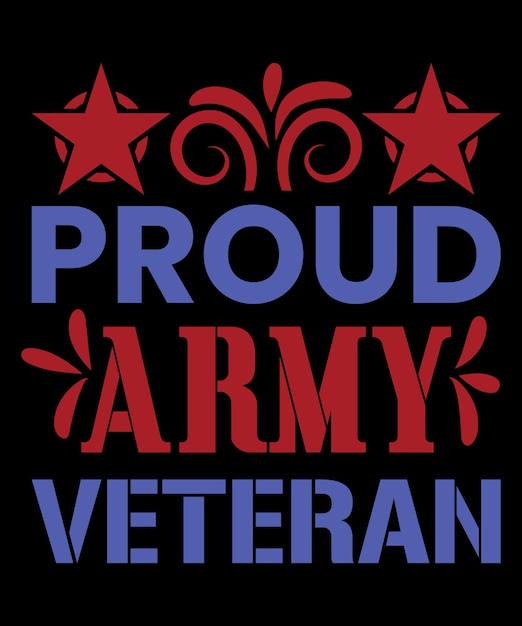 Veteran T-shirt Design Vector