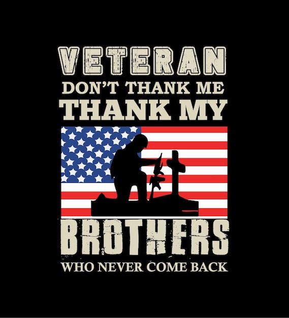 Veteran Tshirt Design Fully Editable Design