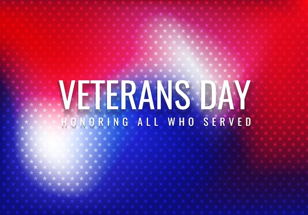 Veterans Day abstract background halftone gradient vector