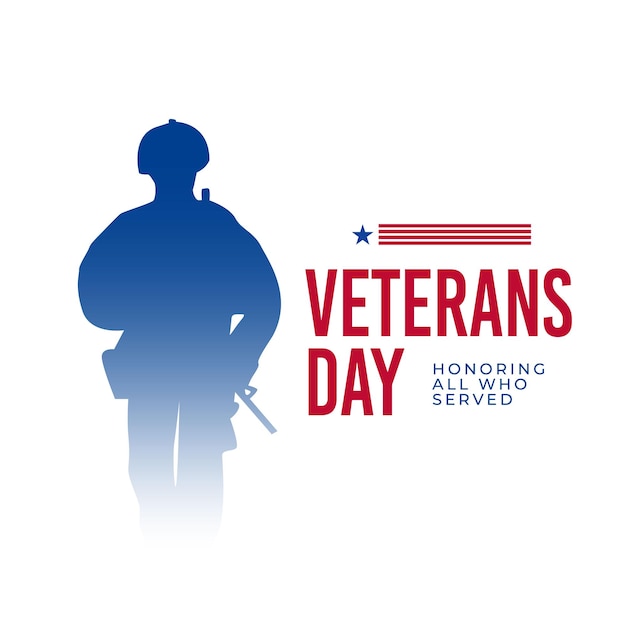 Veterans day celebrations design template