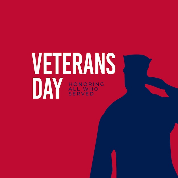 Veterans day celebrations design template