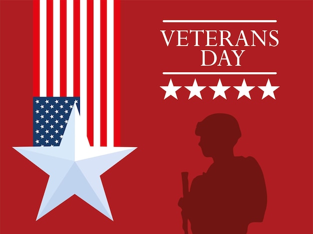 Veterans day invitation card