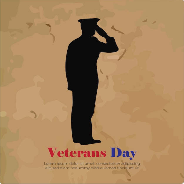 Veterans day social media template for Instagram post feed