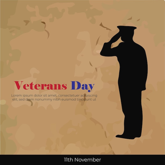 Veterans day social media template for Instagram post feed