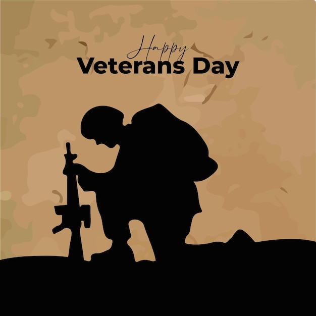 Veterans day social media template for Instagram post feed