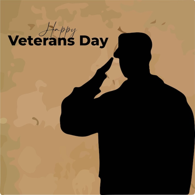 Veterans day social media template for Instagram post feed