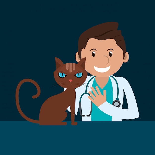 veterinarian related icons image 