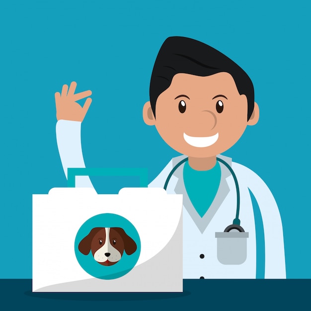 veterinarian related icons image 