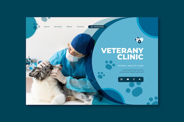 Veterinary landing page theme