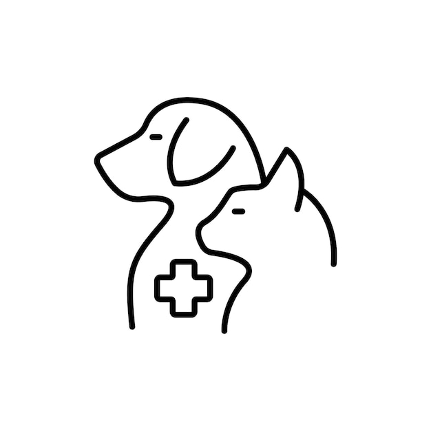 Vector veterinary pharmacy icon