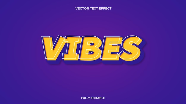 VIBES TEXT EFFECT FULLY EDITABLE