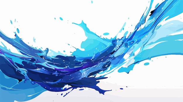 Vector vibrant abstract water splash background illustration