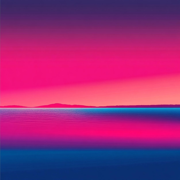 Vector vibrant abstract waves in a mesmerizing spectrum of blue purple orange and pink hues