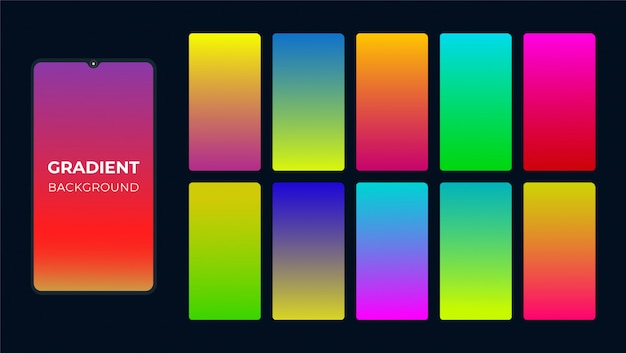 Vibrant colourful gradient background