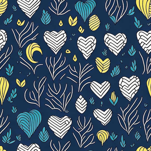 Vibrant Doodle Delights Vector Pattern for Website Design with Bold and Energetic Elements