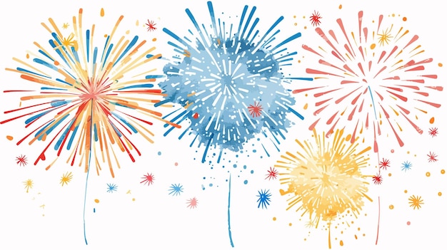 Vibrant Fireworks and Celebration Background for Victory Winner Success