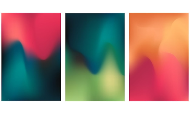 Vector vibrant gradient background blurred color wave vector eps for design as banner ads and presentation