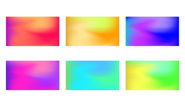 Vector vibrant gradient background blurred color wave vector eps for design as banner ads