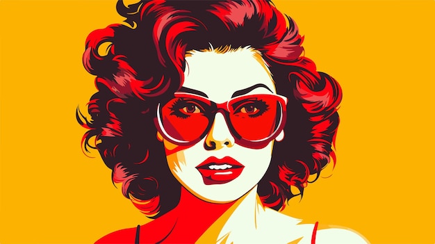 Vibrant Pop Art Design on White Background