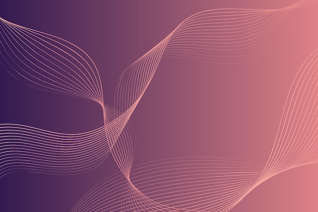 Vibrant purple and pink background with wavy lines