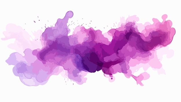 Vibrant Purple Watercolor Abstract Spot